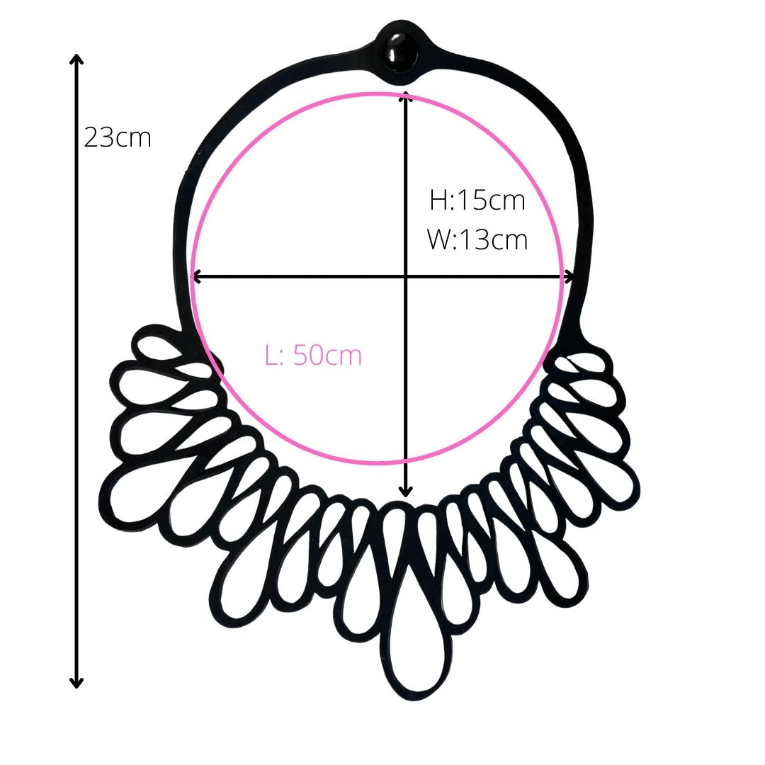 Fall Inner Tube Wave Necklace
