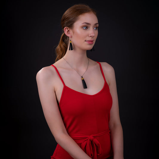 Asante Long Tassel Necklace