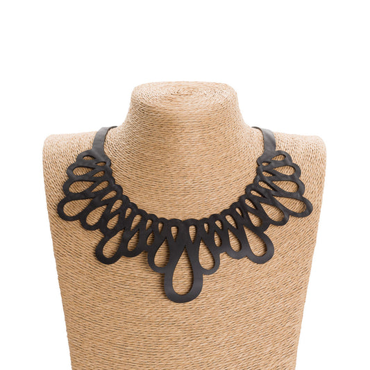 Fall Inner Tube Wave Necklace